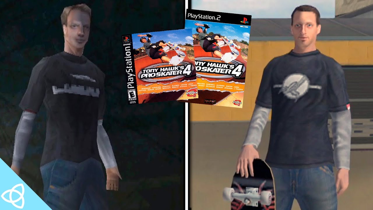 Tony Hawk S Pro Skater 4 Ps1 Vs Ps2 Side By Side 3 Youtube