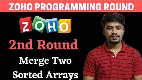 Merge Two Sorted Array Program in C | Zoho 2nd Round Programming Question with Solution | BiNaRiEs