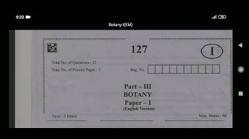 #AP inter 1styear EM Apr/May2022 botany ap inter board model question paper  #APInterPapers