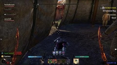 ESO Glitch: NPC floating / standing on my swords during fight