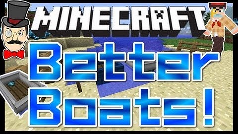 Minecraft BETTER BOATS Mod ! Speedboat , Stunt Boat & More !