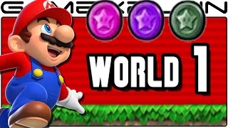 Super Mario Run - All World 1 Pink, Purple, & Black Coins 100% Guide & Walkthrough