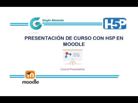moodle h5p course presentation