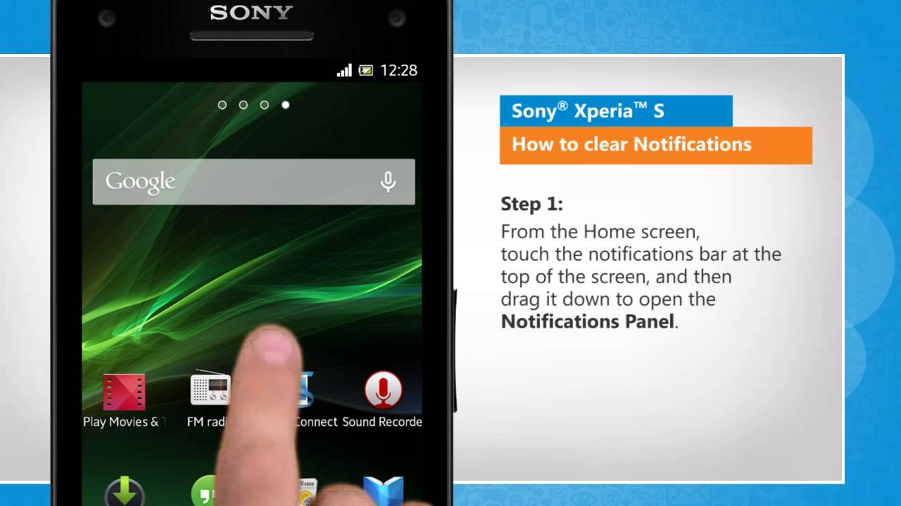 How To Clear Notifications In Sony Xperia S Tutorial YouTube