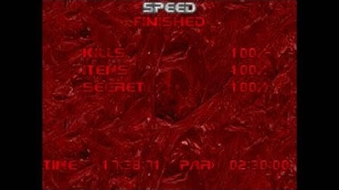 DOOM 2 - The Plutonia Experiment (Map 12: Speed): Ultra Violence 100%