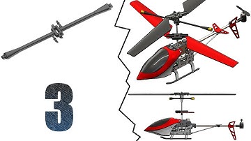 3- SolidWorks |Helicopter|:  Blades Stabilizer