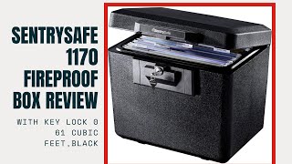 Famous SentrySafe 1170 Fireproof Box Review with Key Lock 0 61 Cubic Feet,Black Net Worth