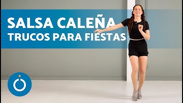 Salsa CALEÑA para FIESTAS (4 Pasos) 🥳🪅 Cómo se Baila la Salsa Caleña