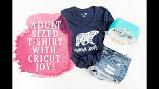 Cricut Joy Adult Sized Shirts : Beginner Friendly IronOn Shirt!