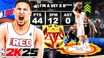 PRIME KLAY THOMPSON BUILD is OVERPOWERED in HILARIOUS RANDOM REC on NBA 2K25