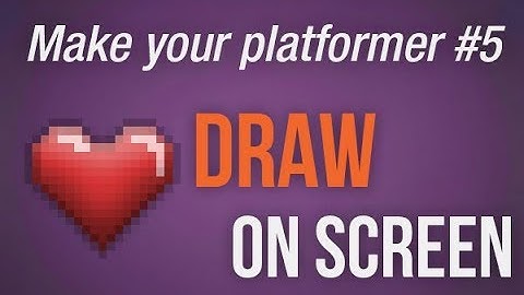 🔴Make own video game with Game Maker Studio 2 | Platformer tutorial - #5 draw health