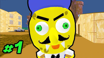 Sponge Neighbor Escape 3D Gameplay Niveau 1