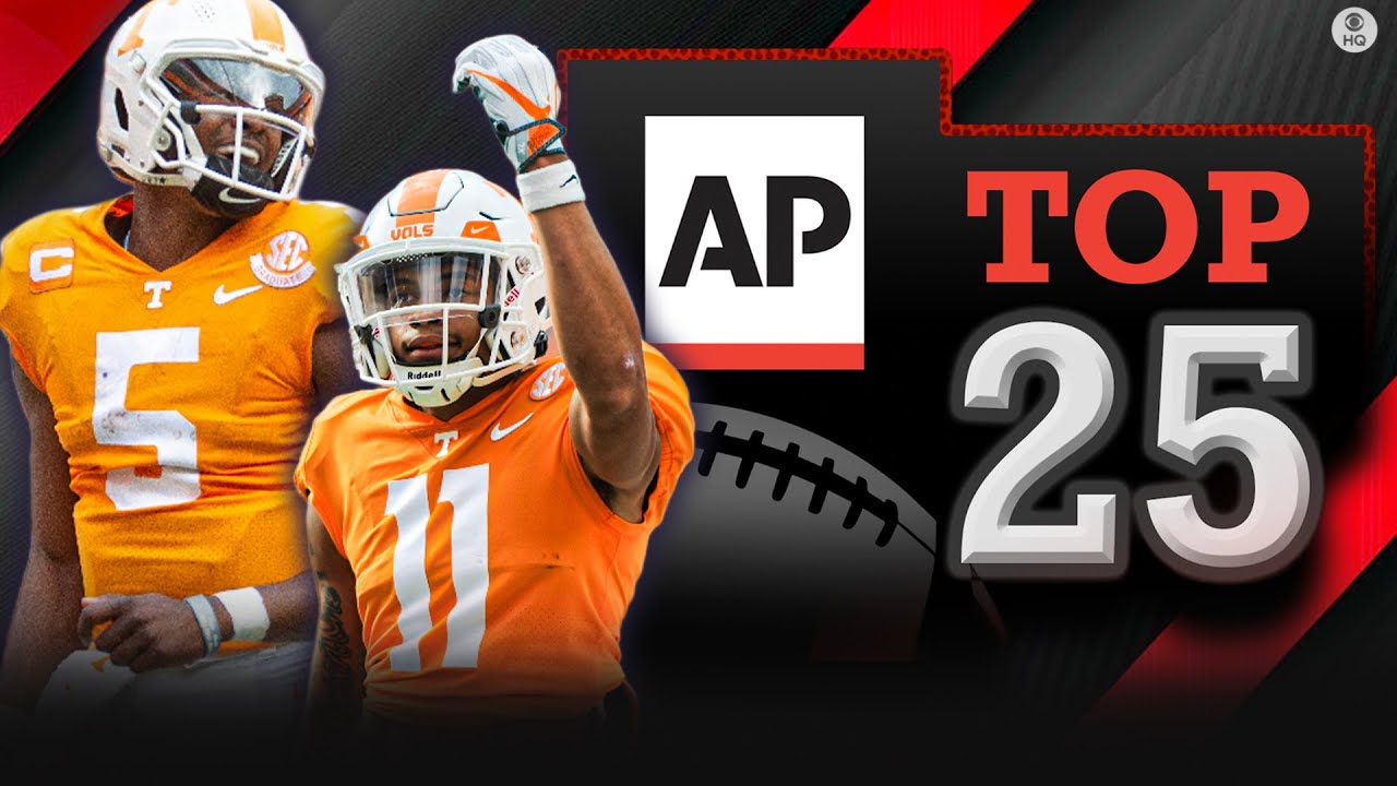Necklet Forståelse bent College Football AP Poll TOP 25: Tennessee TO TOP 3, Alabama OUT OF TOP 5 +  MORE | CBS Sports HQ - YouTube