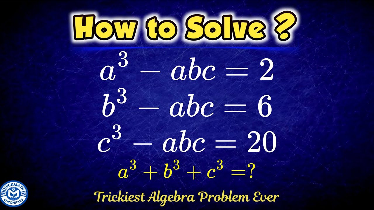 Smart Math Problems Algebra Ukraine | Can you solve this Algebra Problem? | Olympiad Math for Smart ...