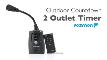 Rugged Waterproof Outdoor Outlet Timer with Photocell Light Sensor - Fosmon