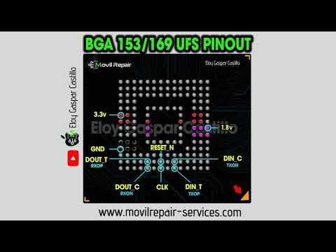UFS BGA153 ISP PINOUT ON IC, 40% OFF