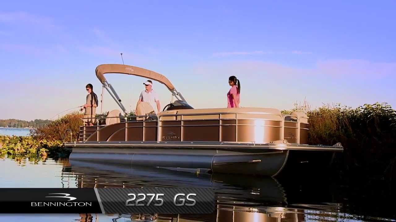 2014 Bennington 2275 GS Fish-N-Cruise Pontoon Boat - YouTube