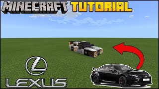 Minecraft Sport Car - How To Build A 2020 Lexus RCF Track Edition Minecraft Car Tutorial