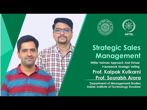 Lecture 15: Miller Heiman approach and virtual framework strategic selling
