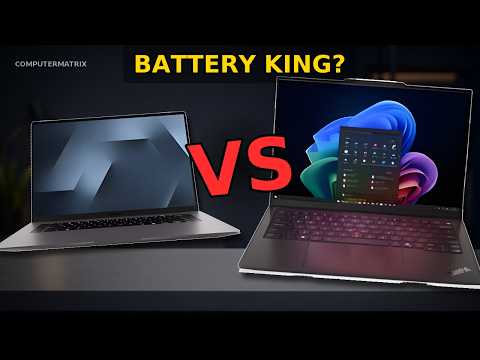 Samsung Galaxy Book6 14 vs Lenovo ThinkPad X1 Carbon Gen 14 comparison video thumbnail