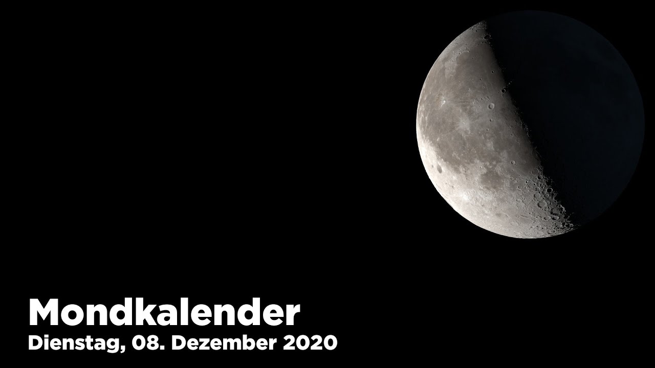 Mondkalender Dienstag 08 Dezember 2020 Youtube