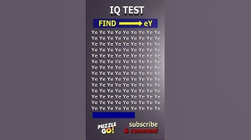 Find eY where? | Brain Teaser IQ Test #shorts #different #puzzles #opticalillusion