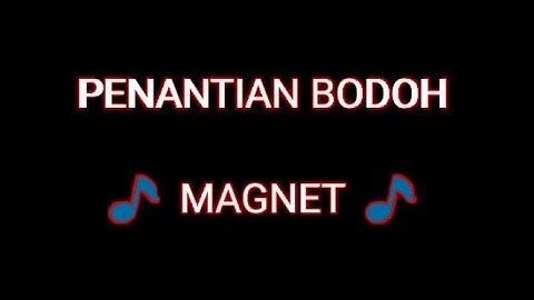 Penantian bodoh_MAGNET ( ma99na ) ( Lirik video ) BAND INDIE SUKABUMI