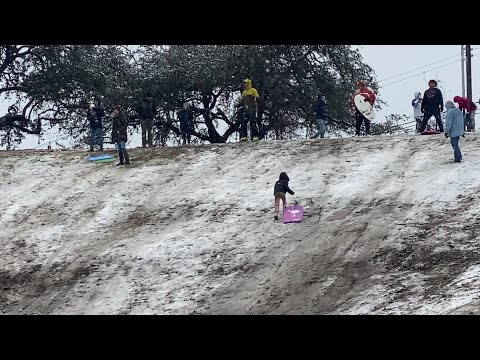 Skiing in Austin at Murchison Middle School