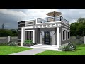 48 sqm  house with roof deck design idea  2 bedroom  6x8m  bahay  simple house design
