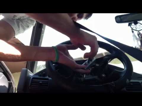 How to remove ford escort steering wheel #3