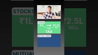 Save Tax Smartly! Mutual Fund Tax Advantage vs Direct Stock Investment #shorts