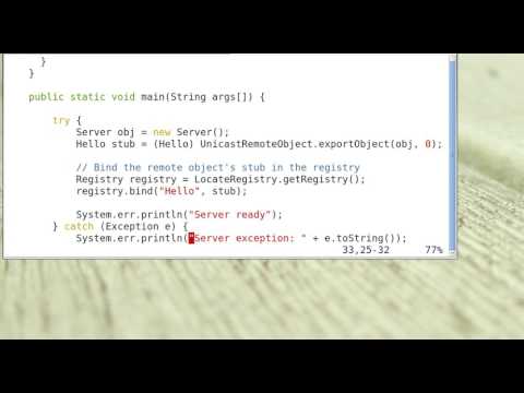Using java rmi
