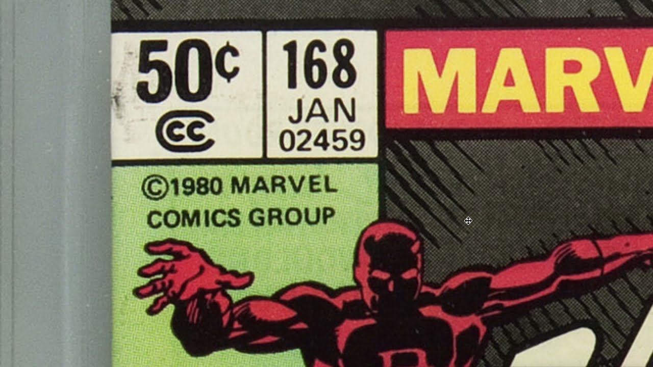Common Comic Book Production ERROR - Daredevil 168