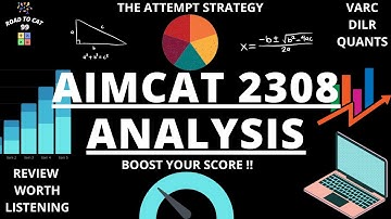 AIMCAT 2308 MOCK ANALYSIS || ROAD TO CAT 99 #aimcat #mockanalysis #cat2022