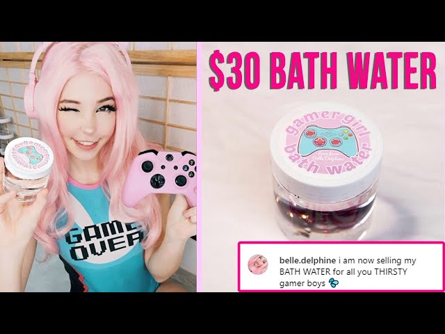 Belle Delphine is selling $43 bathwater for “thirsty” gamer boys