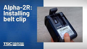 TSC Alpha-2R: Installing belt clip