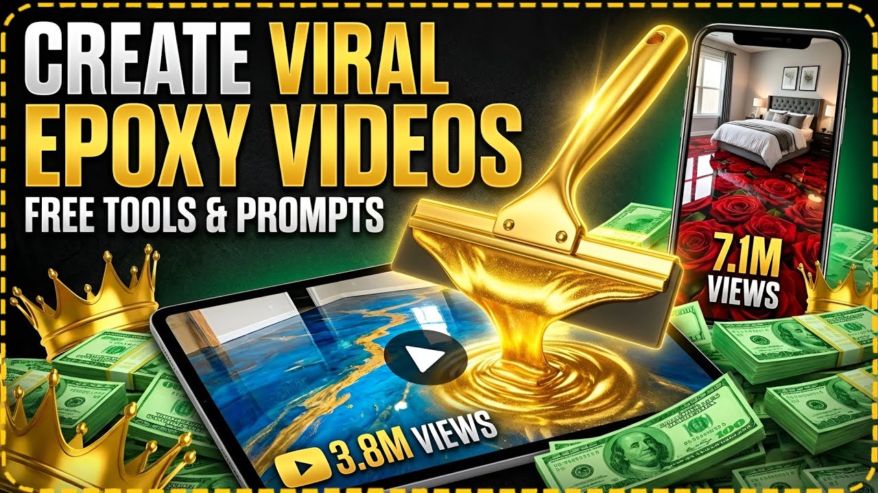 Как создавать вирусные видеоролики об эпоксидных полах с помощью ИИ | Создание коротких видеороли...