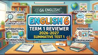 2026 2027  ENGLISH 6 GRADE 6 SUMMATIVE TEST 1 TERM 1
