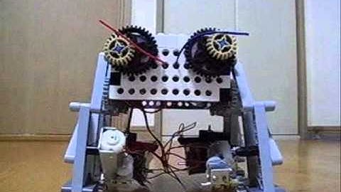 Wireless Remote Control Lego 4 Legged Walking Robot with Wheel 2