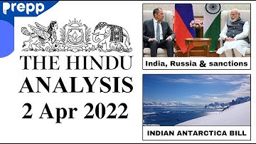 The Hindu newspaper analysis today |  2 April 2022 | daily current affairs  UPSC CSE/IAS