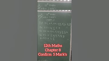 12th Maths _Chapter 8 _Confirm 5 Mark