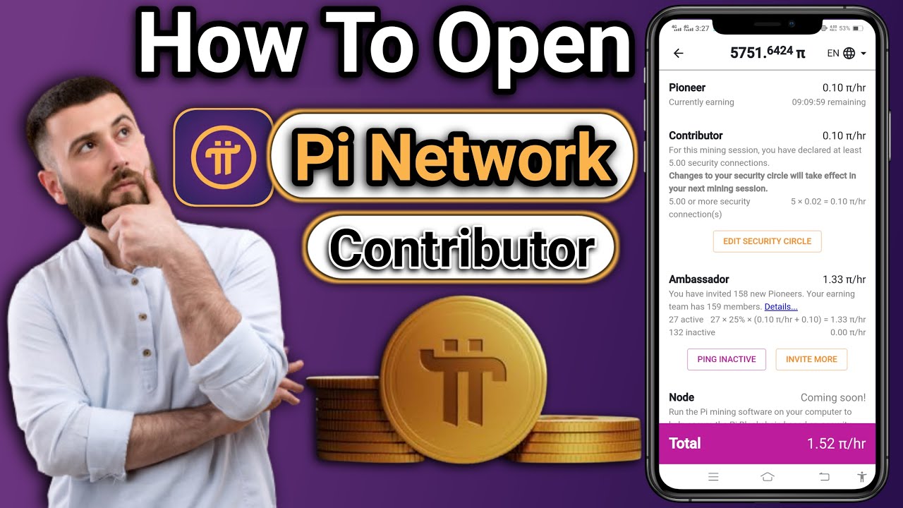 Pi Network Contributor Security circle | How to open pi network ...
