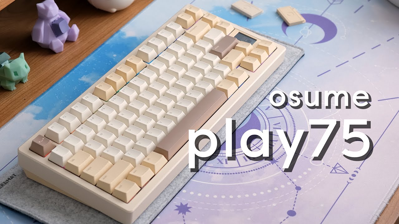 aesthetic & thocky: osume play75 | review, typing sounds + tips