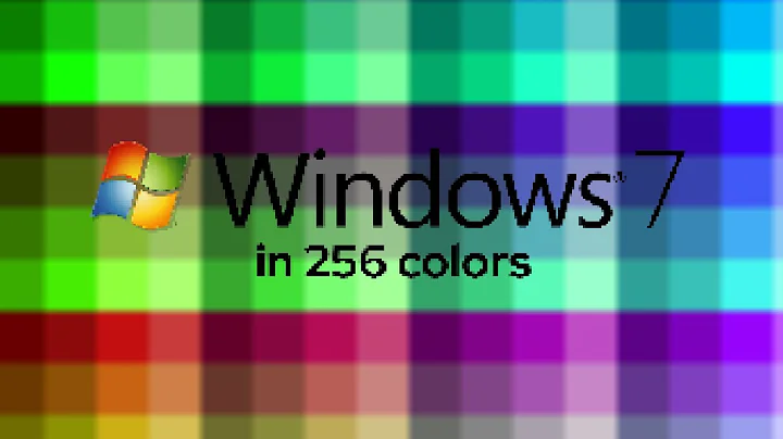 Windows 7 in 256 Colors