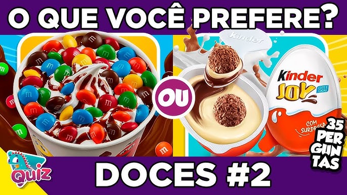 O que você prefere? #quiz #jogodasescolhas #quizcomida #food