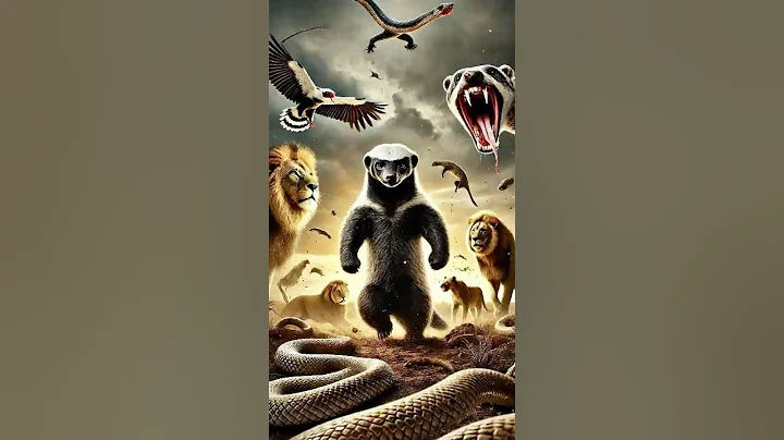 The Honey Badger: Nature's Most Fearless Warrior!"  #wildanimals #fearless #naturefacts