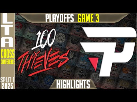100T vs PAIN Highlights Game 3 | LTA Cross Conference Playoffs 2025 | 100 Thieves vs Pain Gaming