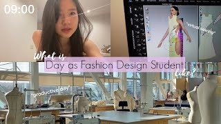 a productive day in my life as fashion design student - uni vlog 🏫🇬🇧