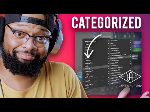 Universal Audio Plugins Are Now Categorized In Logic Pro X