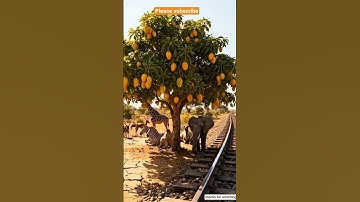 Zebra 🦓 saved the Mango tree from drying up by watering it #ai #save #animals #zebra  #trending #ai